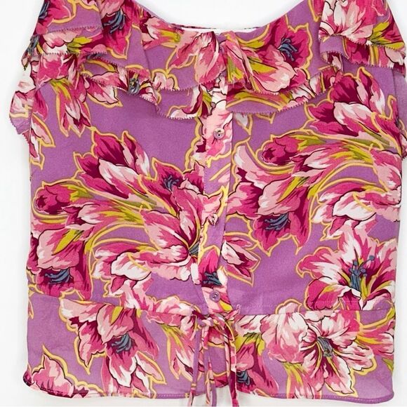 ASTR The Label Floral Sleeveless Top Sherri Size Medium - Picture 8 of 13